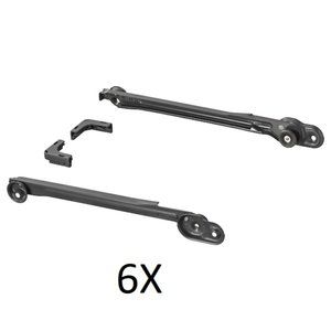 IKEA KOMPLEMENT Pull Out Rail (3 pair) for Baskets 13-3/4'' Dark Gray 902.632.33